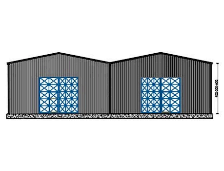 1000m² Çelik Hangar Binası 