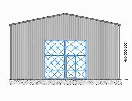 100m² Çelik Hangar Binası 