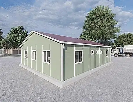 102m² Prefabrik Yatakhane Binası