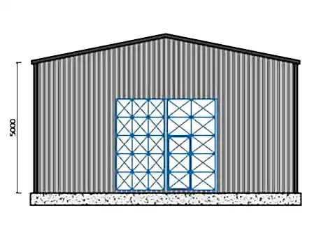 150m² Çelik Hangar Binası 