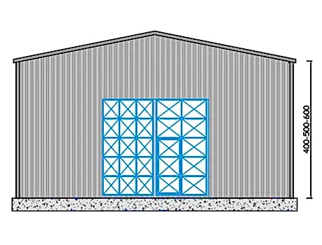 200m² Çelik Hangar Binası 
