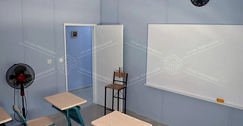 203m² Prefabrik Okul Binası 