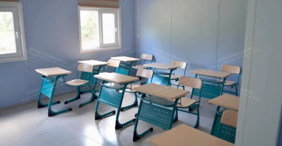 203m² Prefabrik Okul Binası 