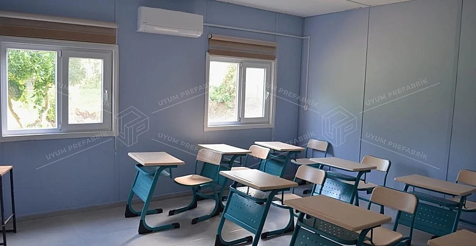 203m² Prefabrik Okul Binası 