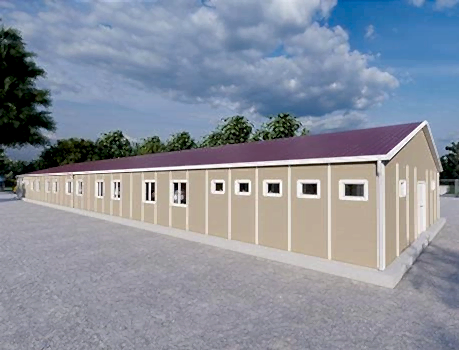 450m² Prefabrik Yatakhane Binası