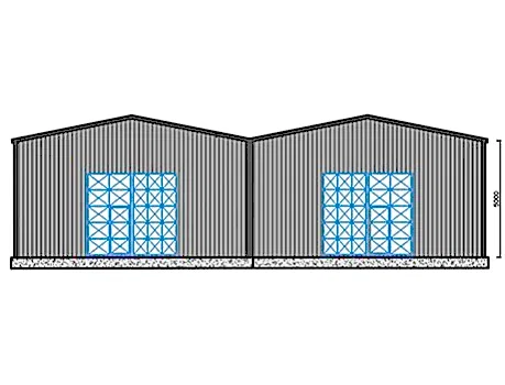 500m² Çelik Hangar Binası 