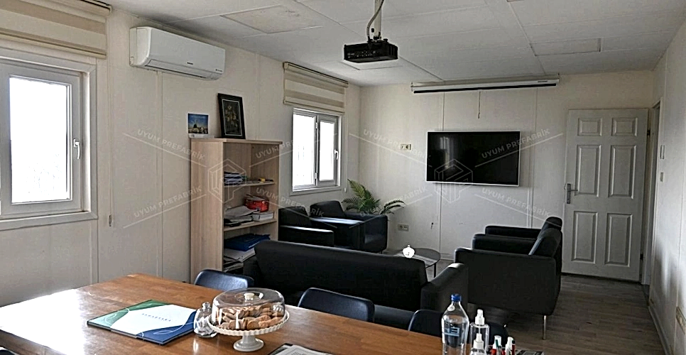 İki Katlı Prefabrik Ofis Binası 