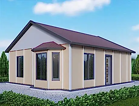 UP200 Selemen 64m² Tek Katlı Çelik Ev 