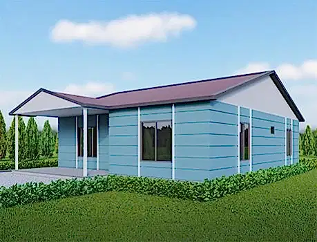 UP201 Dikmen 65m² Tek Katlı Çelik Ev 