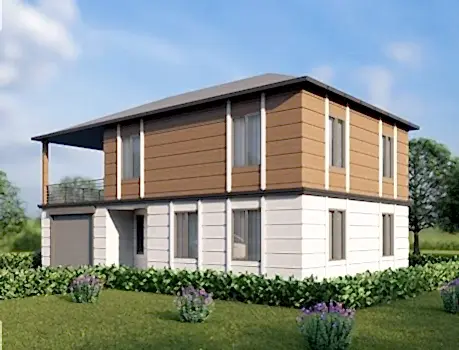 UP209 KÜMBET 205m² Çift Katlı Çelik Ev